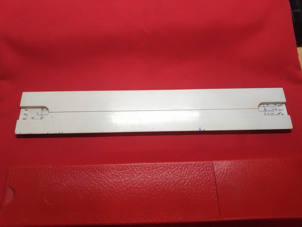 Soviet logarithmic multi ruler, slide Ruler smal made in USSR