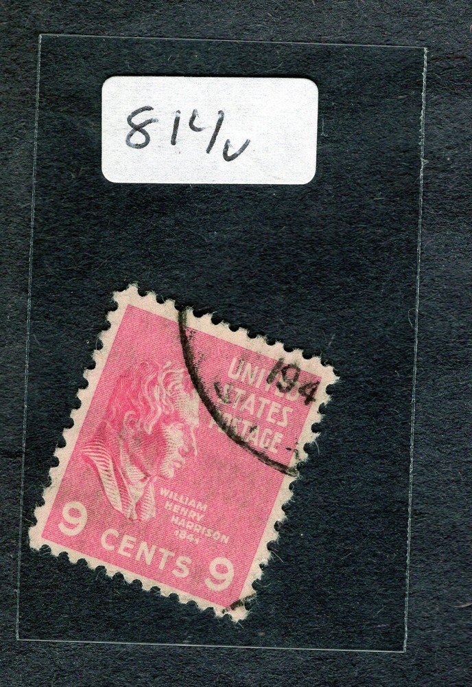 1938 Stamp #814 Benjamin Harrison Used