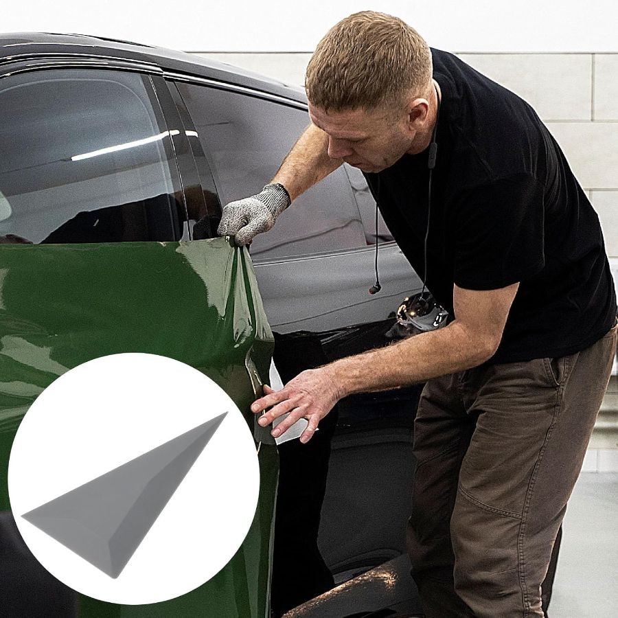 5-Piece Window Tint Tool Kit - Triangle & Contour Squeegees, Card Scraper, Vinyl
