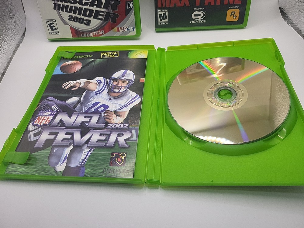 Original Xbox Controller Bundle 2 Controllers DVD Remote + 11 Games Lot Tested