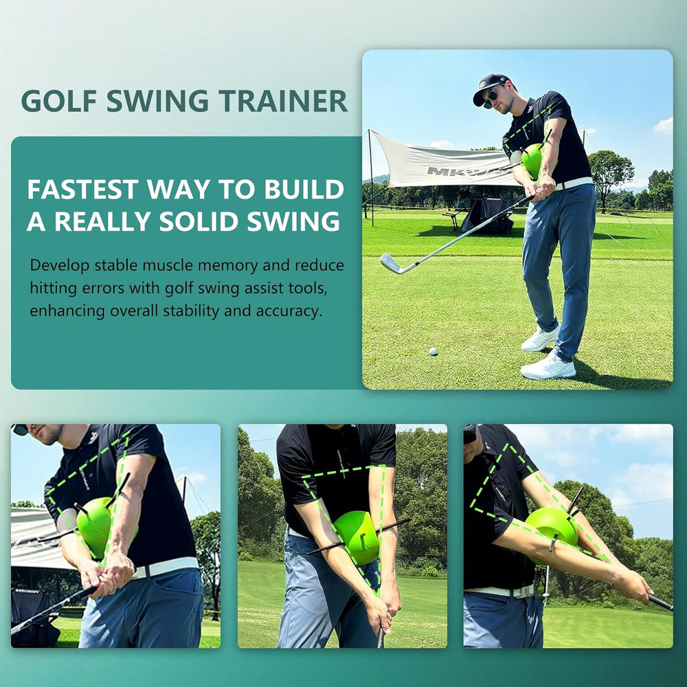 The Connector Golf Training Aid, Golf Swing Trainer for Posture Correction & Swi