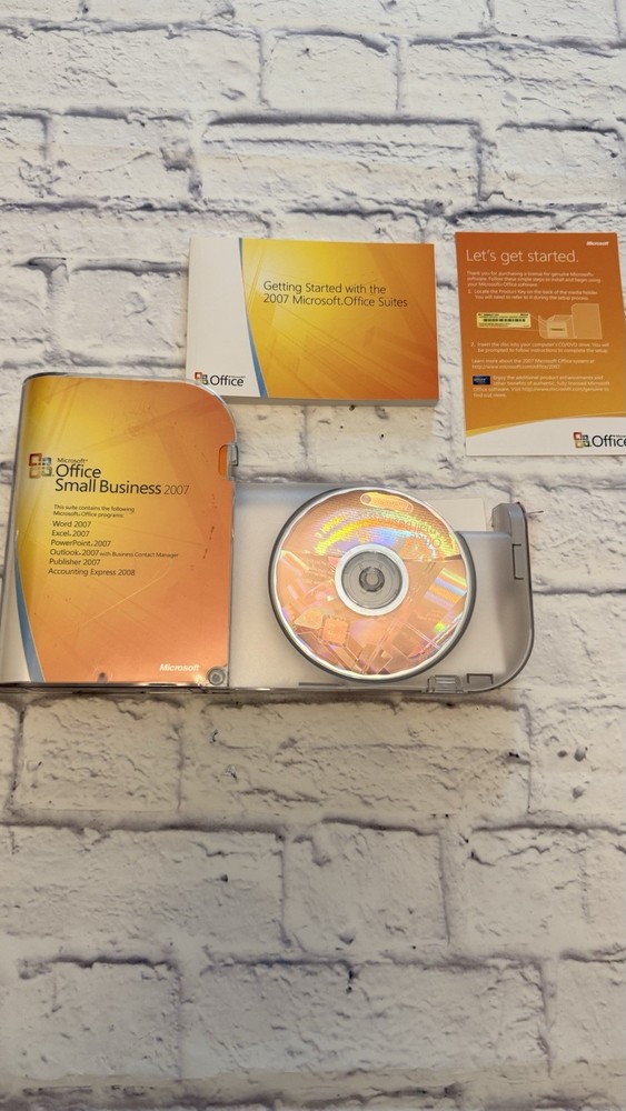 Microsoft Office Small Business 2007 Software Excel Word