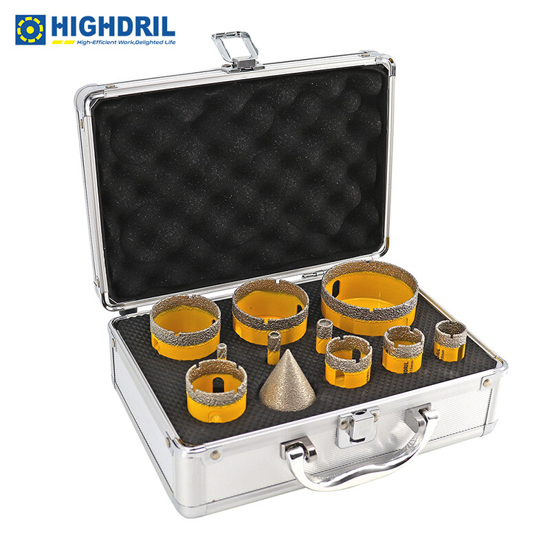 Diamond Drilling Core Bits Set Tile Drill Bit Marble Hole Saw Cutter 11pcs/box
