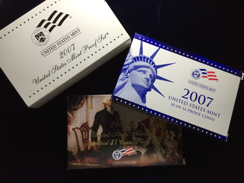 2007 US Mint Proof Set 14 Piece Clad Set COA OGP