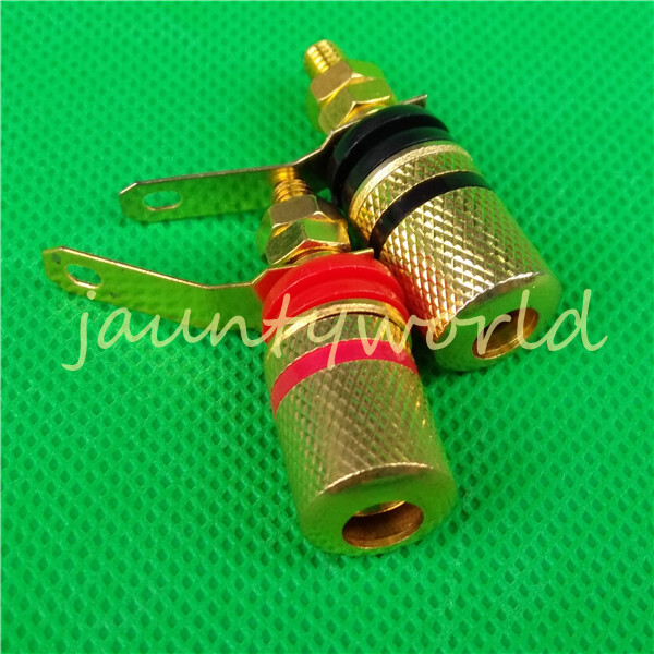2PC Speaker Cable Banana Connector Amplifier Terminal Binding Posts