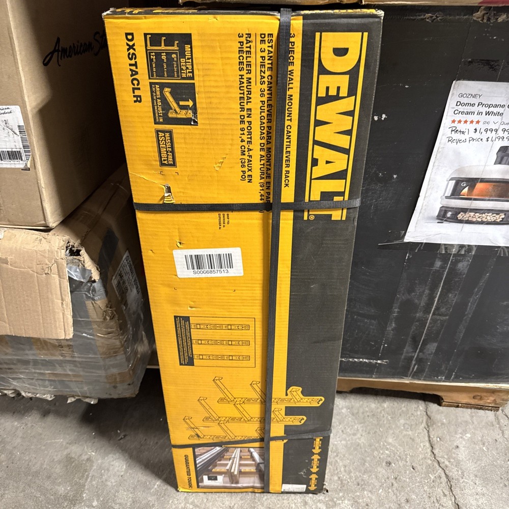 Dewalt 9 Bracket Wall Mount Material Storage Cantilever Rack DXSTACLR