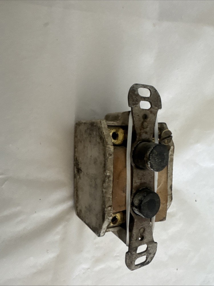 Single Pole Push Button Light Switch - Antique