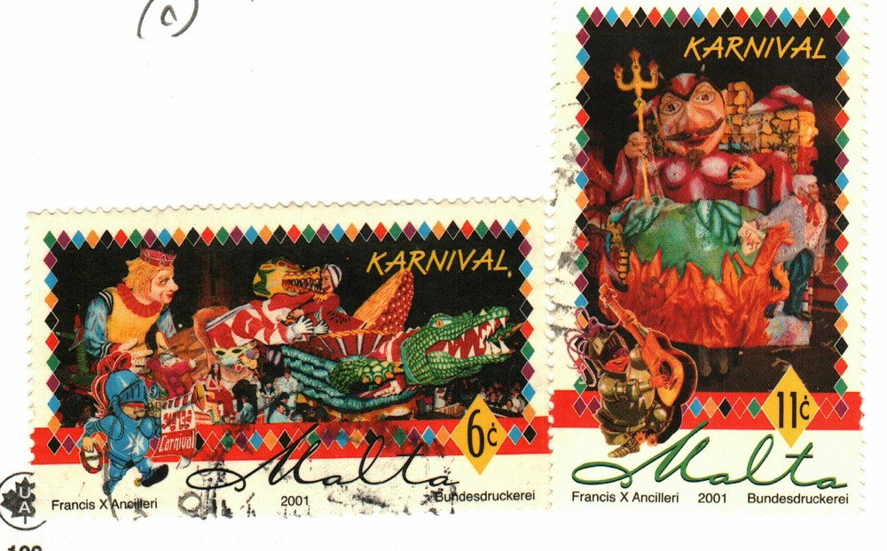 Malta #1036-7 used