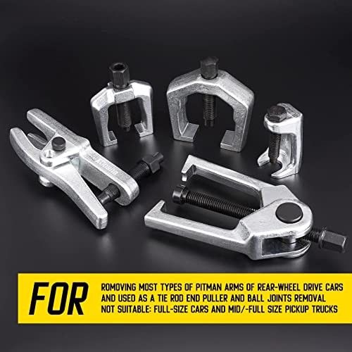 Ball Joint Separator, Pitman Arm Puller, Tie Rod End Tool,5-in-1 Front End Blue