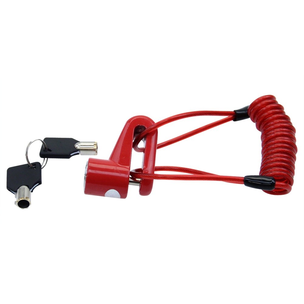 Brake Disc Lock + Reminder Cable Solid Steel "Disc Lock" for Yamaha
