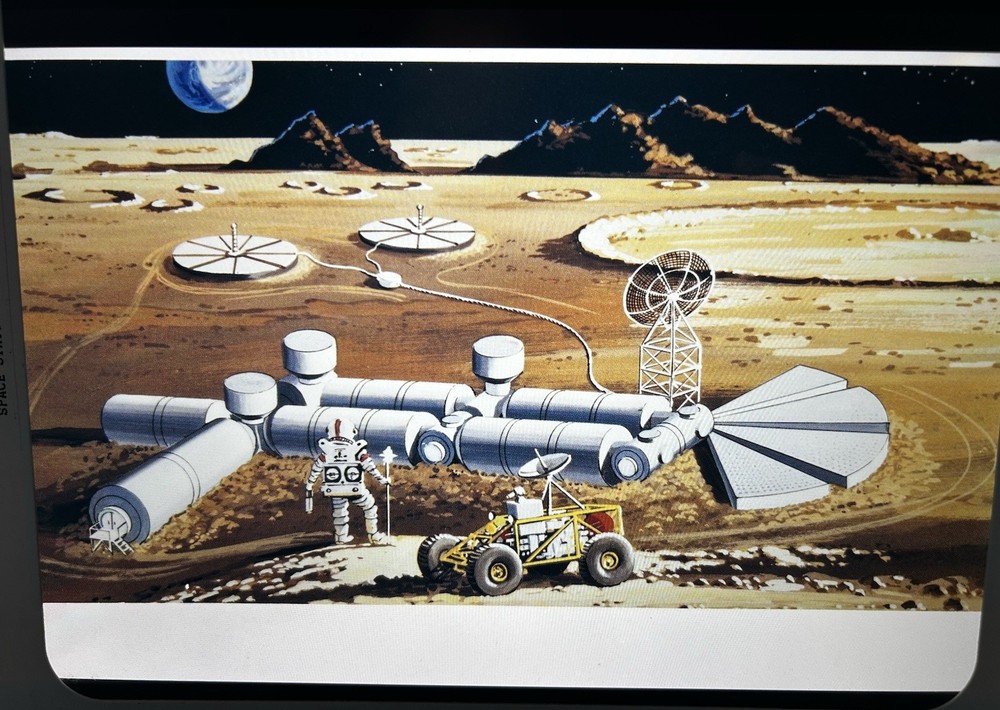 1988 NASA KSC Space Station Lunar Operations Concept Presentation Transparency