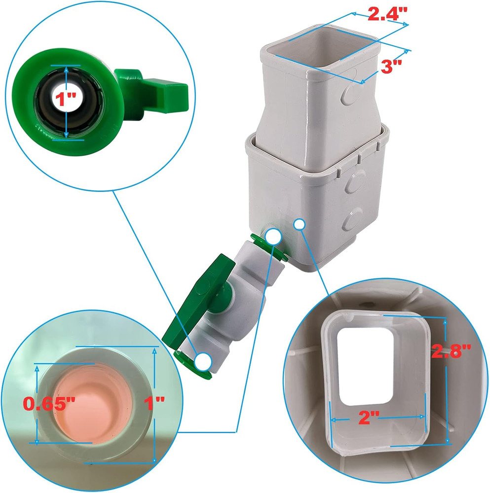 Rainwater Collection System, Gutter Downspout Diverter Kit Rain Barrel Diverter