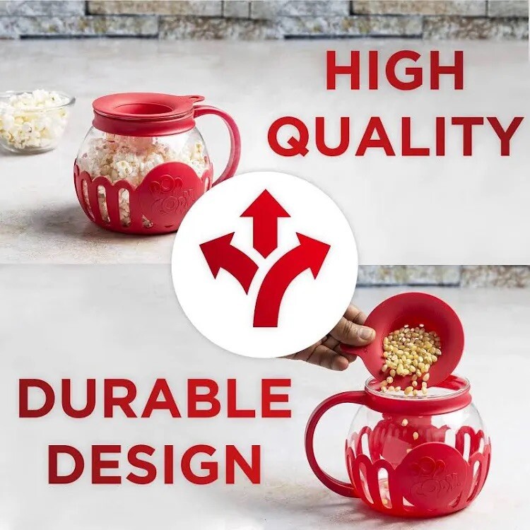 New open box Ecolution Premium Microwave Popcorn Popper 3 Quart Capacity