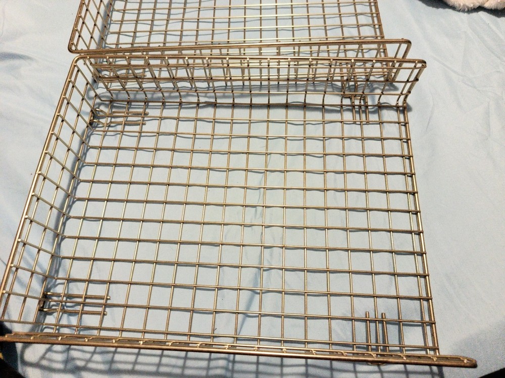 Metal Wire Stackable Letter Desktop Tray Organizer for Office Paper