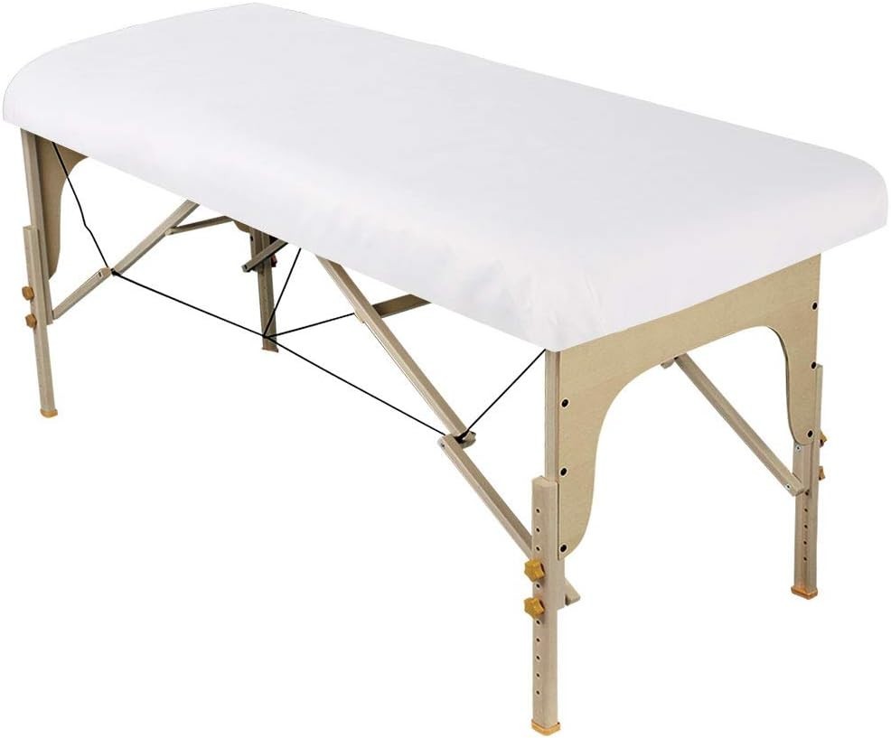 Soft and Durable Microfiber Fitted Sheet, 36x77, Ideal for Massage Tables, White