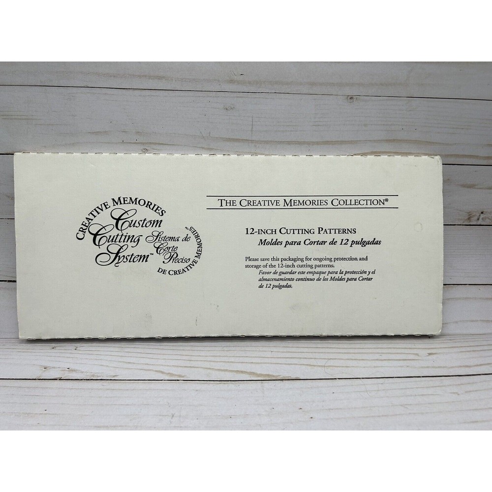 Creative Memories 12" Cutting Patterns for use with CM Cutting System NIP