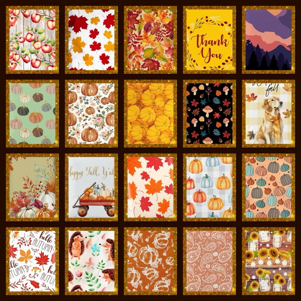Poly Mailers Autumn Fall Assortment 100ct