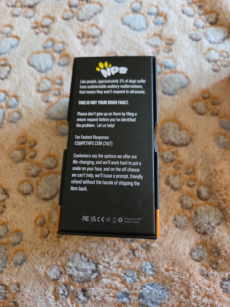 NPS Alpha Dog Behavior Trainer Barking Control Device USB Cordless-Open Box