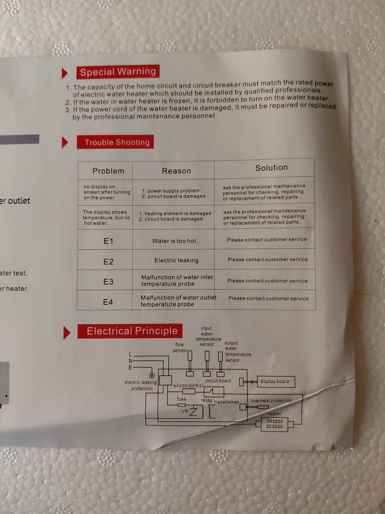 Intelligently Thermostatic Water Heater - Tankless Water Heater - Mini