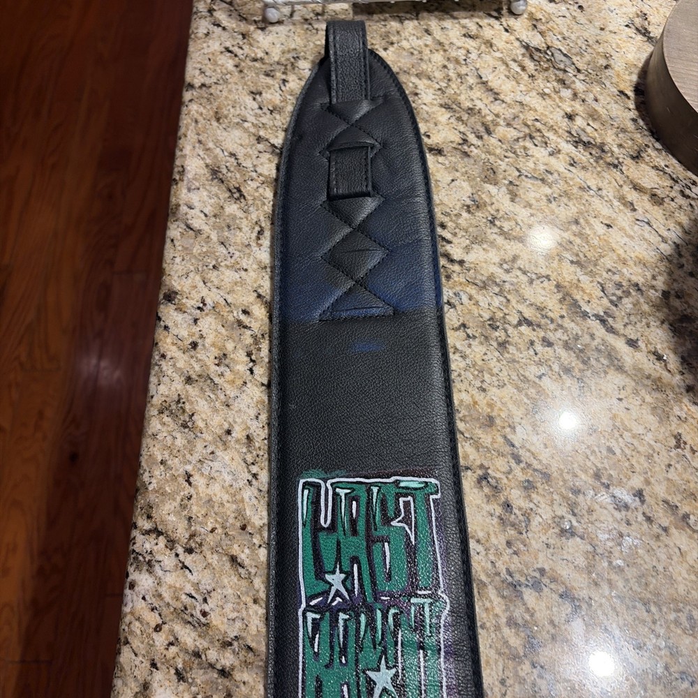 Leathergraft Liverpool Great Britain Guitar Strap Signed
