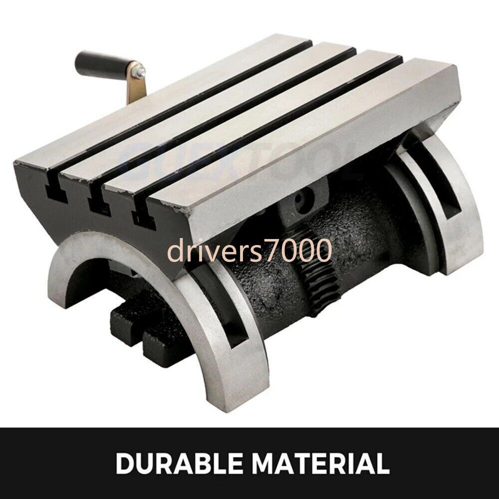 Adjustable Rotary Worktable Tilting Milling Table Machine with 3 T-Slots