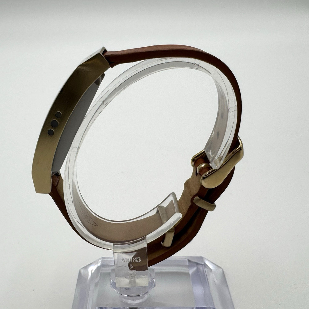 Fossil Q Dreamer Activity Tracker Gold Tone NDJ1 Leather Band Intel Count Steps