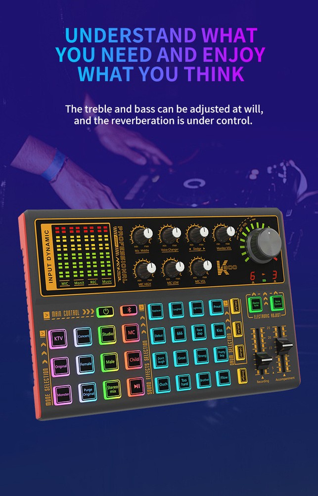 DJ Mixer Shaking Live Equipment Mobile Computer USB Multi-function Sound Card