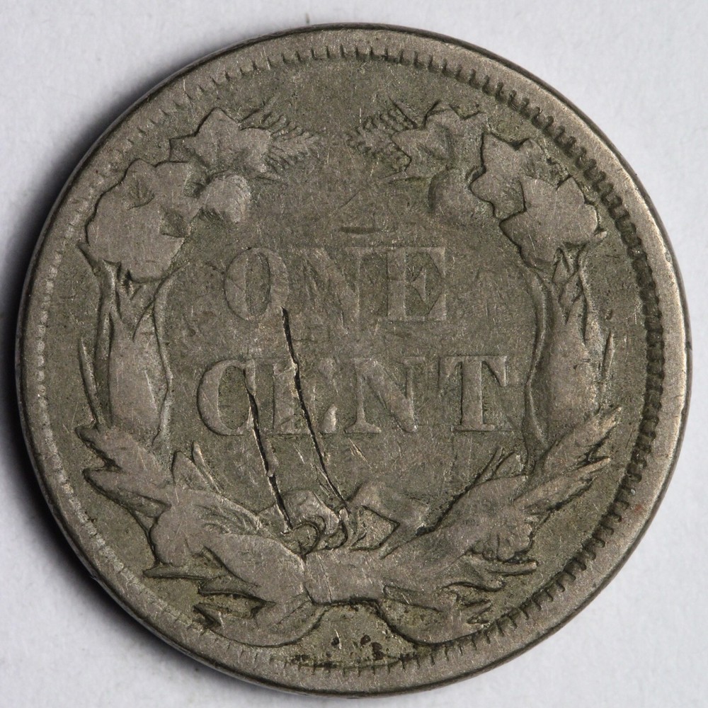 1858 L.L. Flying Eagle Cent Penny E277 ACN