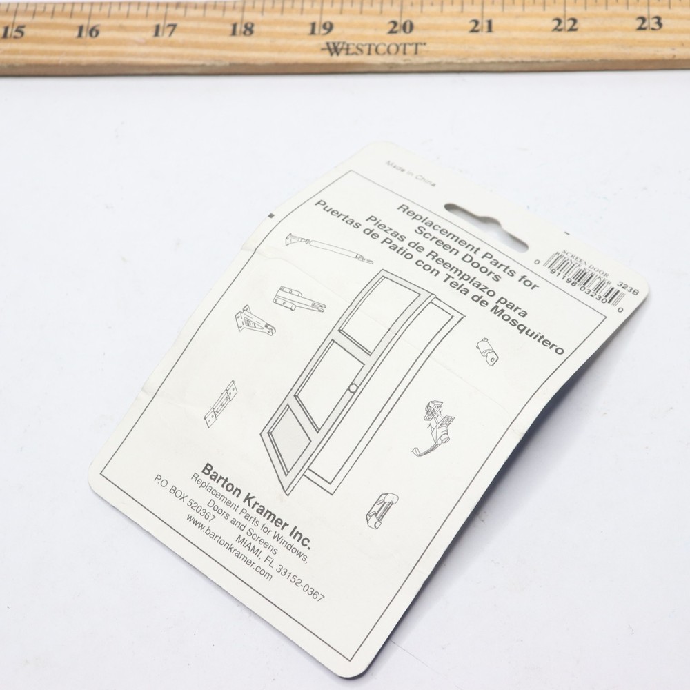 (1-Pk) Barton Kramer Screen Door Resilient Striker 2-7/8" 323B