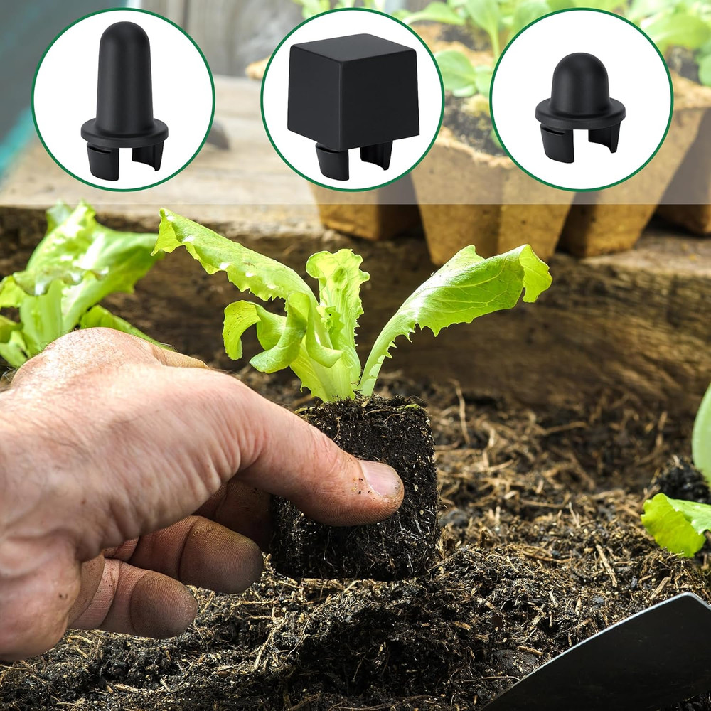 24 Pcs Soil Block Maker Seed Pins, 3 Types Soil Blocker Seed Hole Maker, Seed Pl