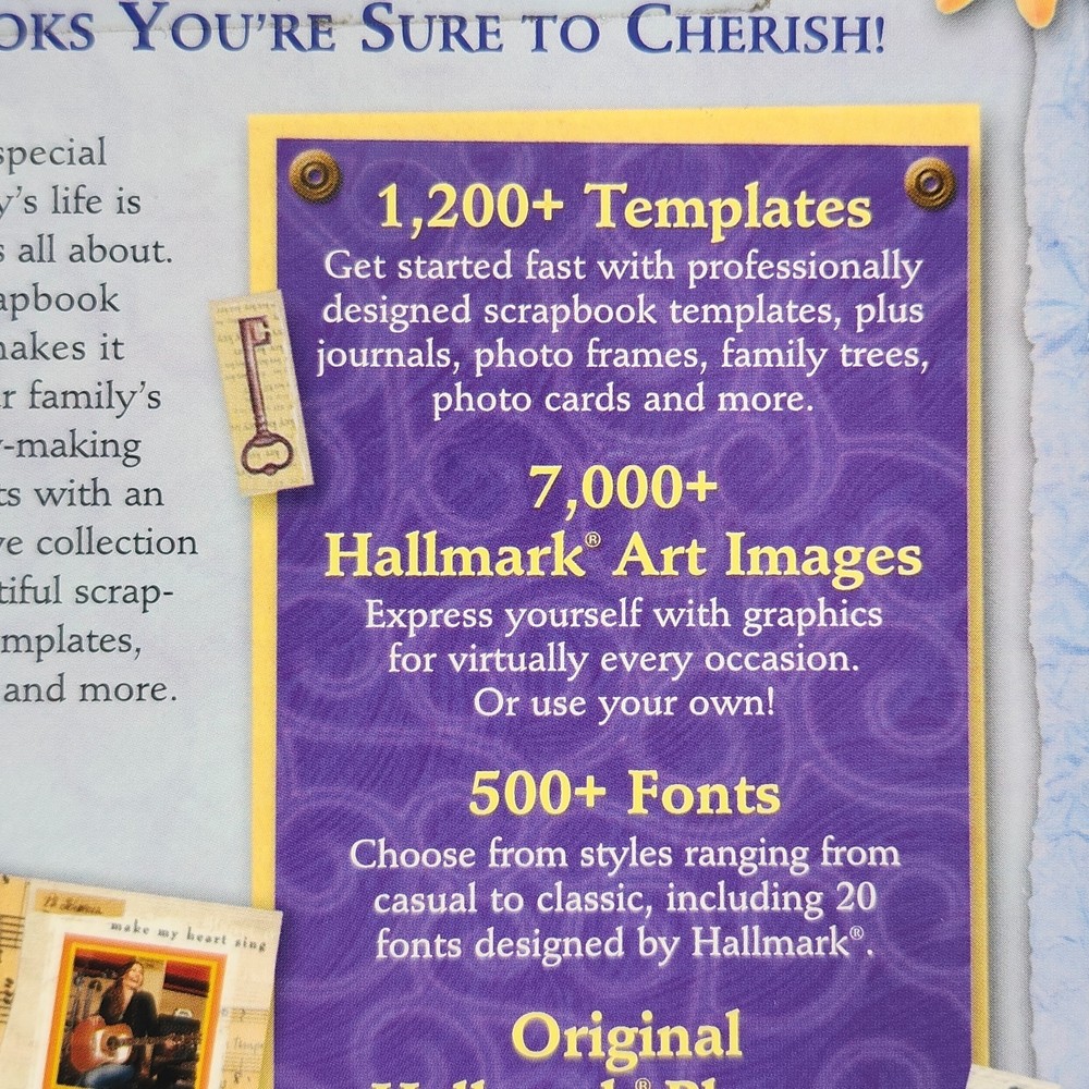 Hallmark Scrapbook Studio Deluxe 3.0 PC CD-ROM Windows 98 Me 2000 XP Software