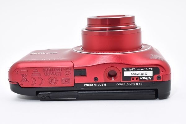 Nikon COOLPIX S6000 Raspberry Red Digital Camera Excellent Condition