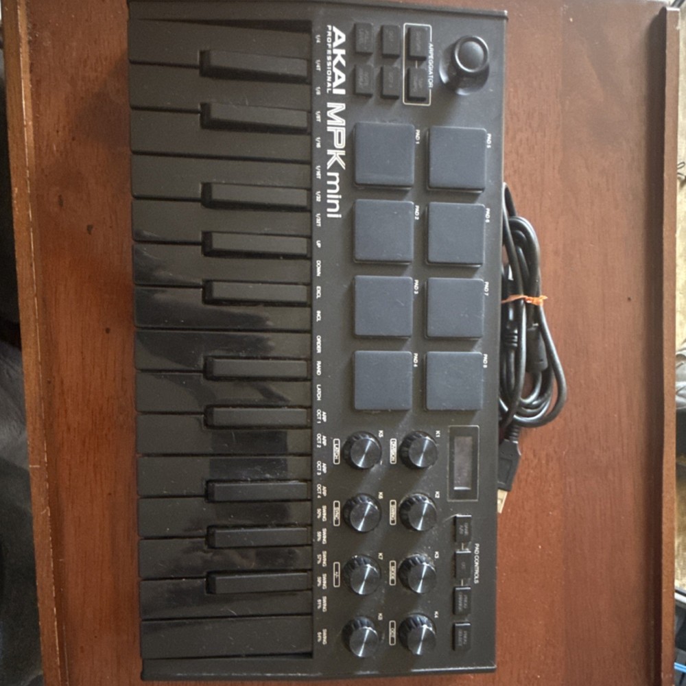 Akai MPK Mini MK3 - 25-Key MIDI Controller - INCLUDES USB CABLE - Black