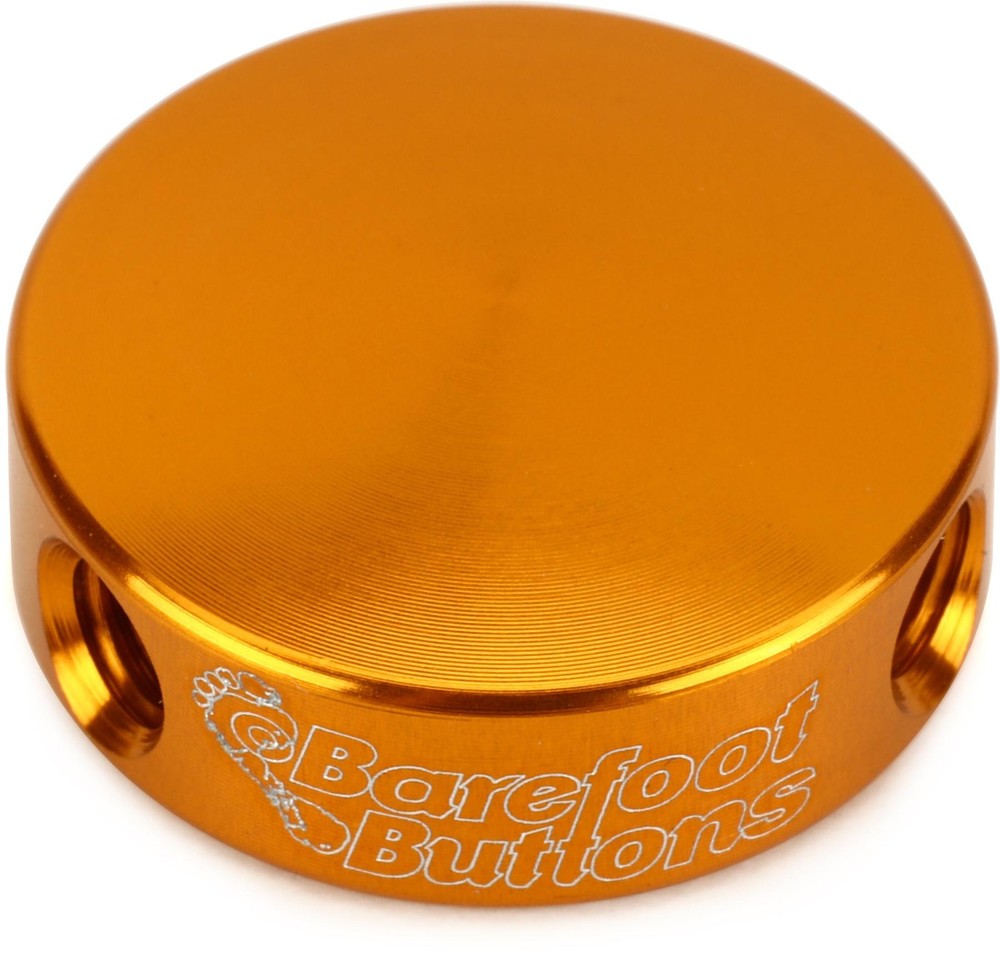 Barefoot Buttons V1 Mini Footswitch Cap - Gold (5-pack) Bundle