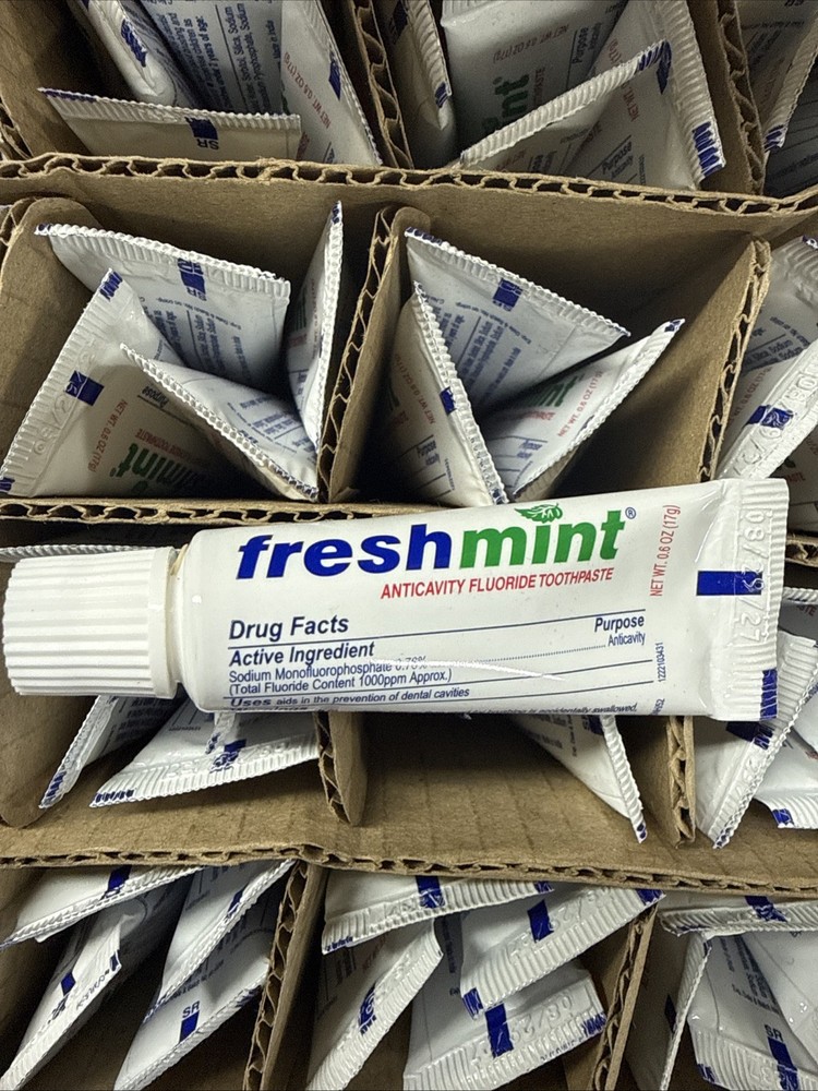 144 Freshmint Toothpaste Hotel Travel .6 oz