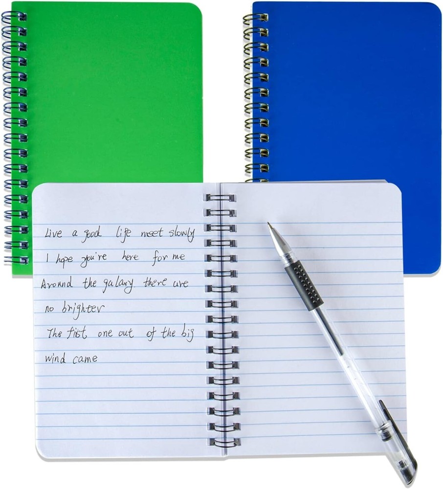 Spiral Notebook 4Pack Pocket Notebook 4.2"x 6.1" Pocket Notepad Small Notebook (