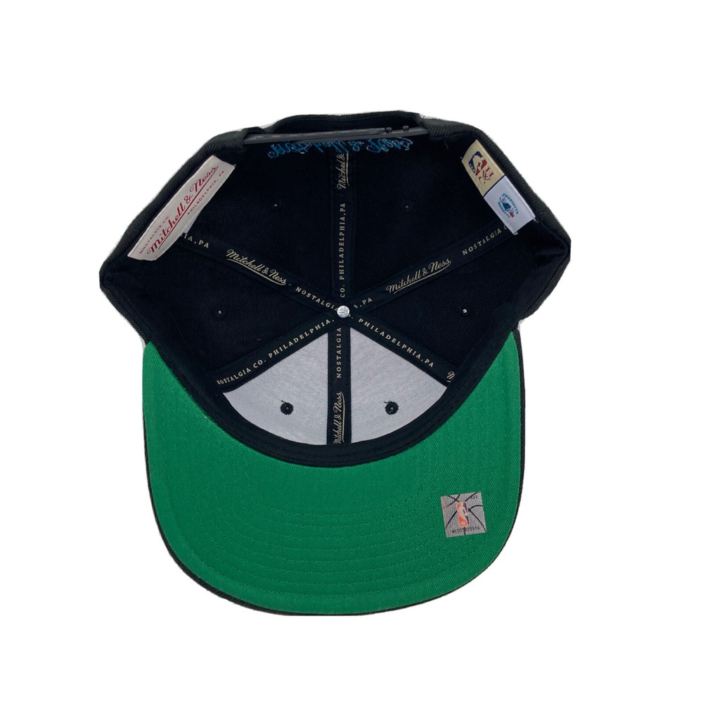 Charlotte Hornets Mitchell & Ness NBA core basic Snapback black hat cap
