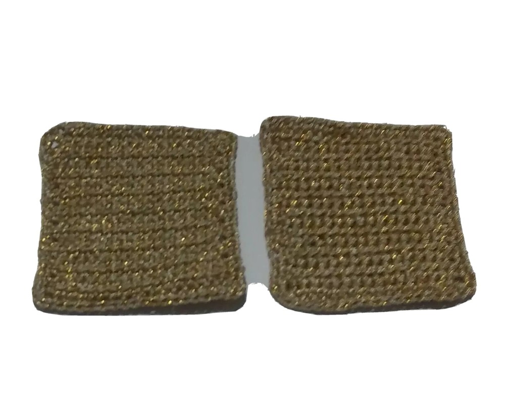 New 2Pcs/set Handmade Coasters with Golden Shining Thread 4''