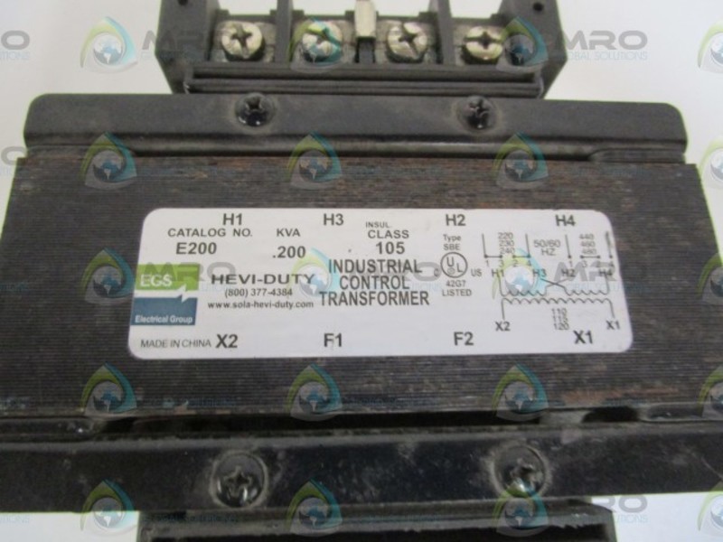 HEVI-DUTY TRANSFORMER E200 UNMP