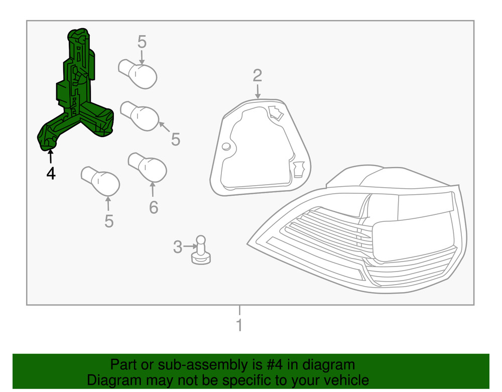 Genuine Volkswagen Tail Light Socket 1K9-945-257