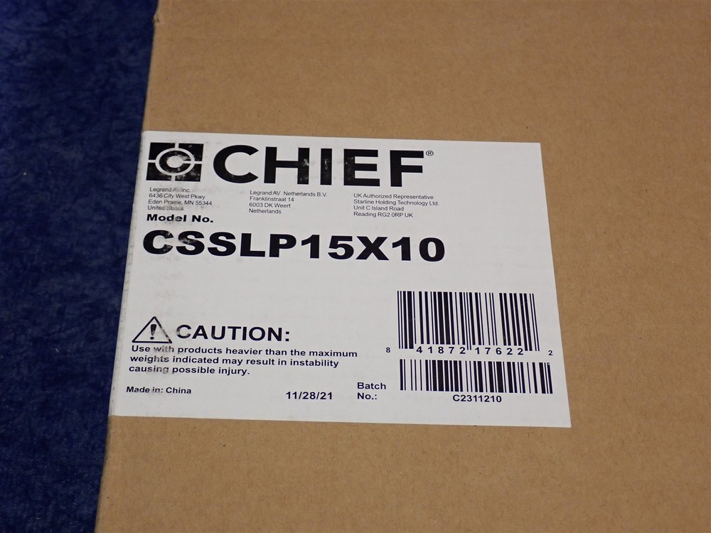 NEW Chief CSSLP15X10 Proximity Component Storage Slide-Lock Panel (Z11)