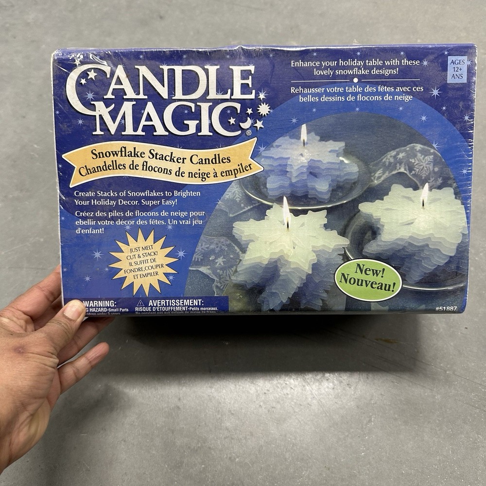 Candle Magic Snowflake Stacker Candles Making Kit New 23
