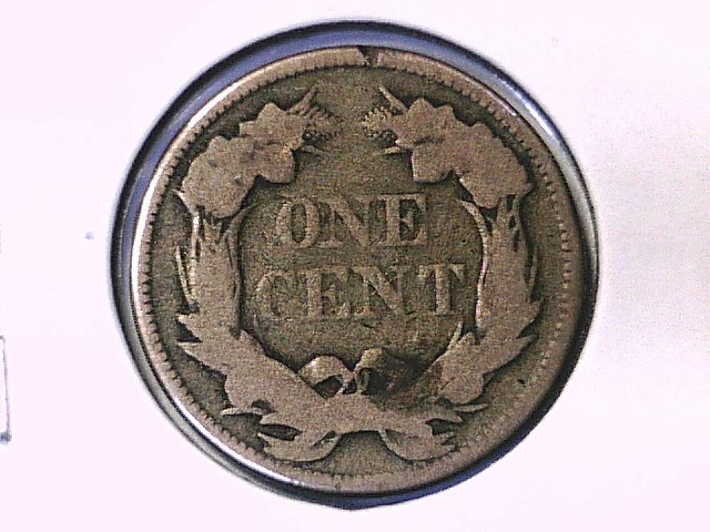 1857 Flying Eagle Cent Genuine Raw Ungraded 01007