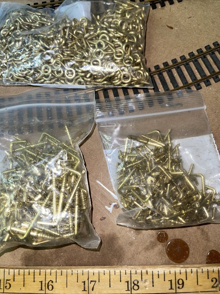 small brass Plate eye hooks And Cup Hooks