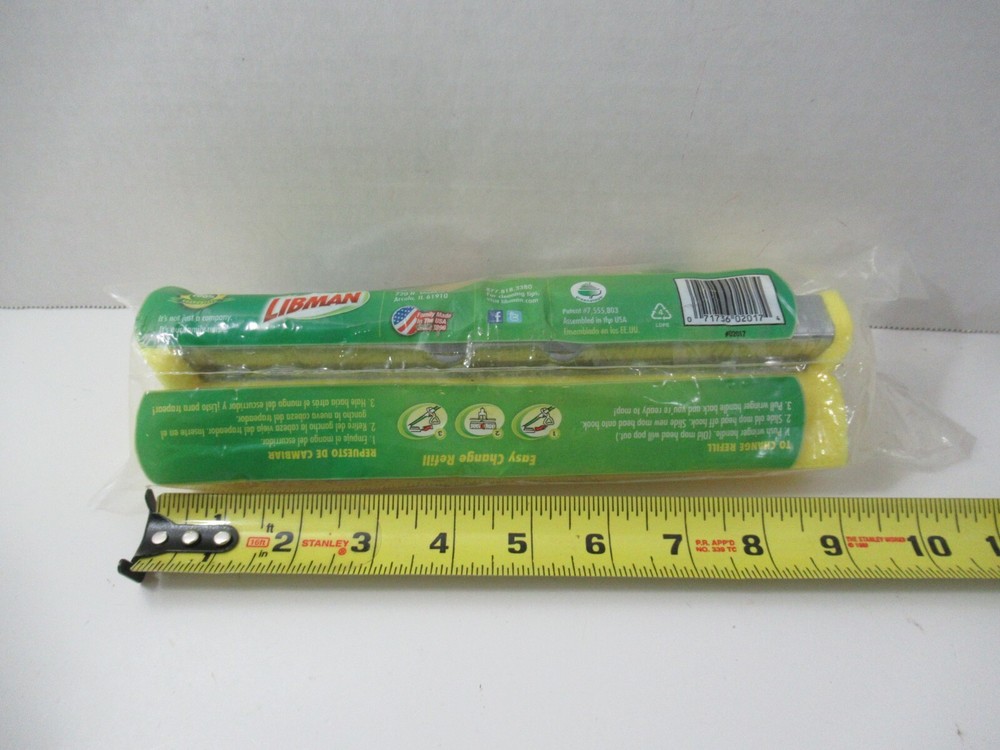 Libman Easy Roller Mop Refill Head Super Absorbent Tear Resistant #02017