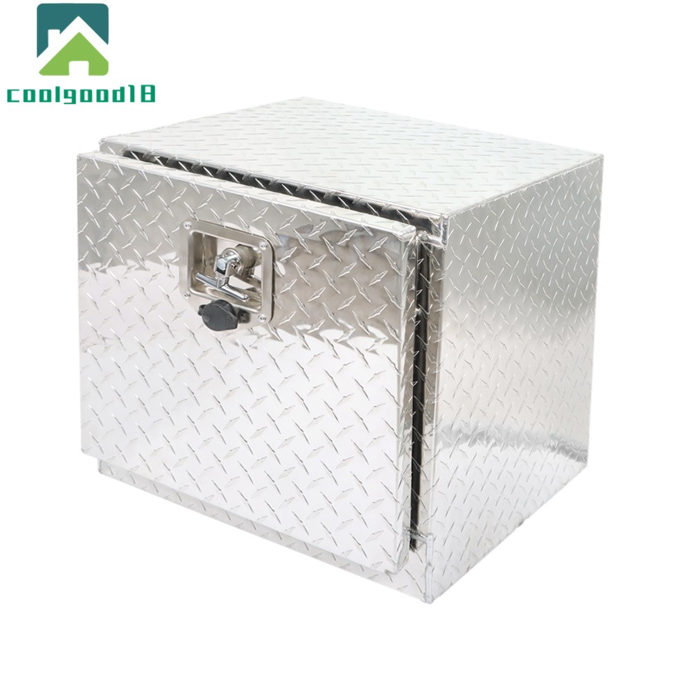 18" x 17"x 18" Silver Trailer Tool Box Heavy Duty Tool Storage Box with Lock
