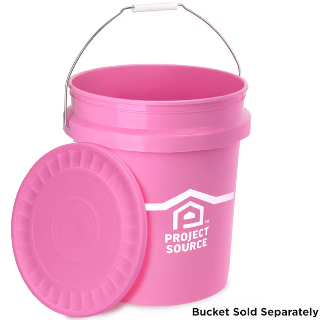 Project Source 5-gallon Pink Plastic Bucket lid
