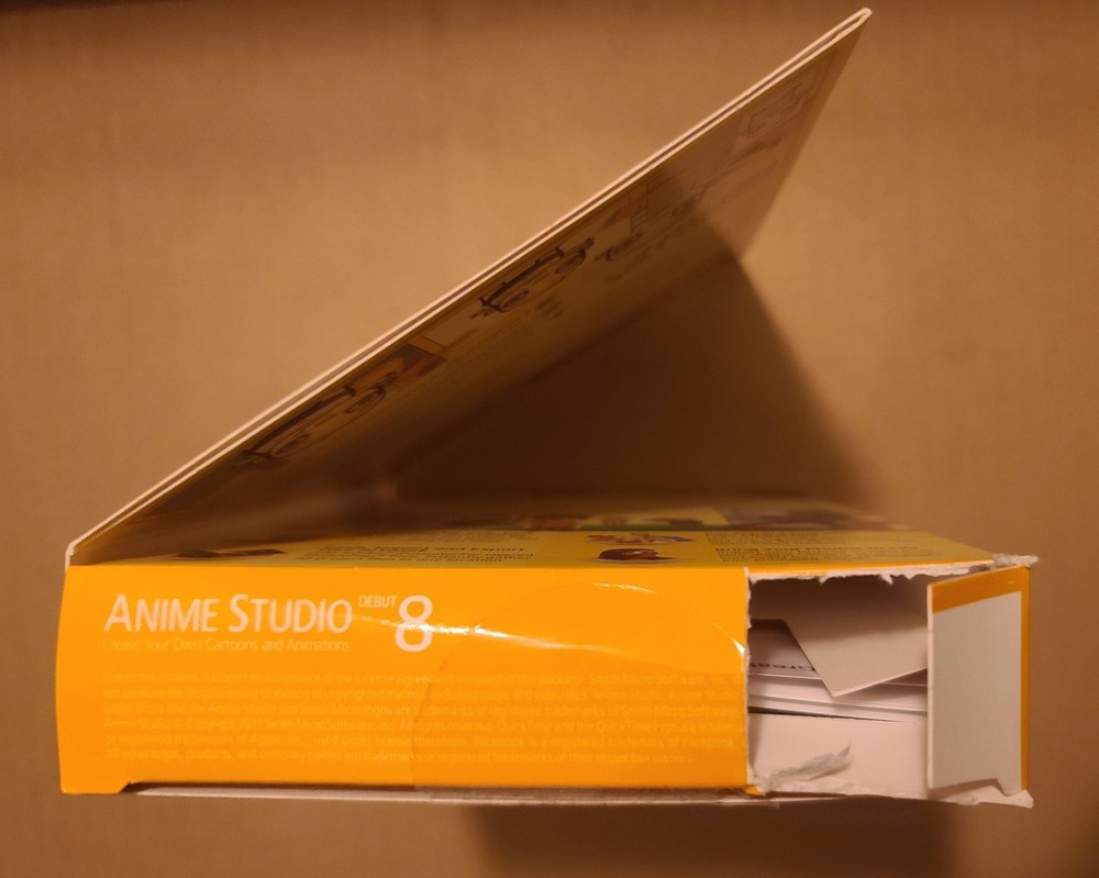 Smith Micro Anime Studio Debut 8, PC & Mac, Opened