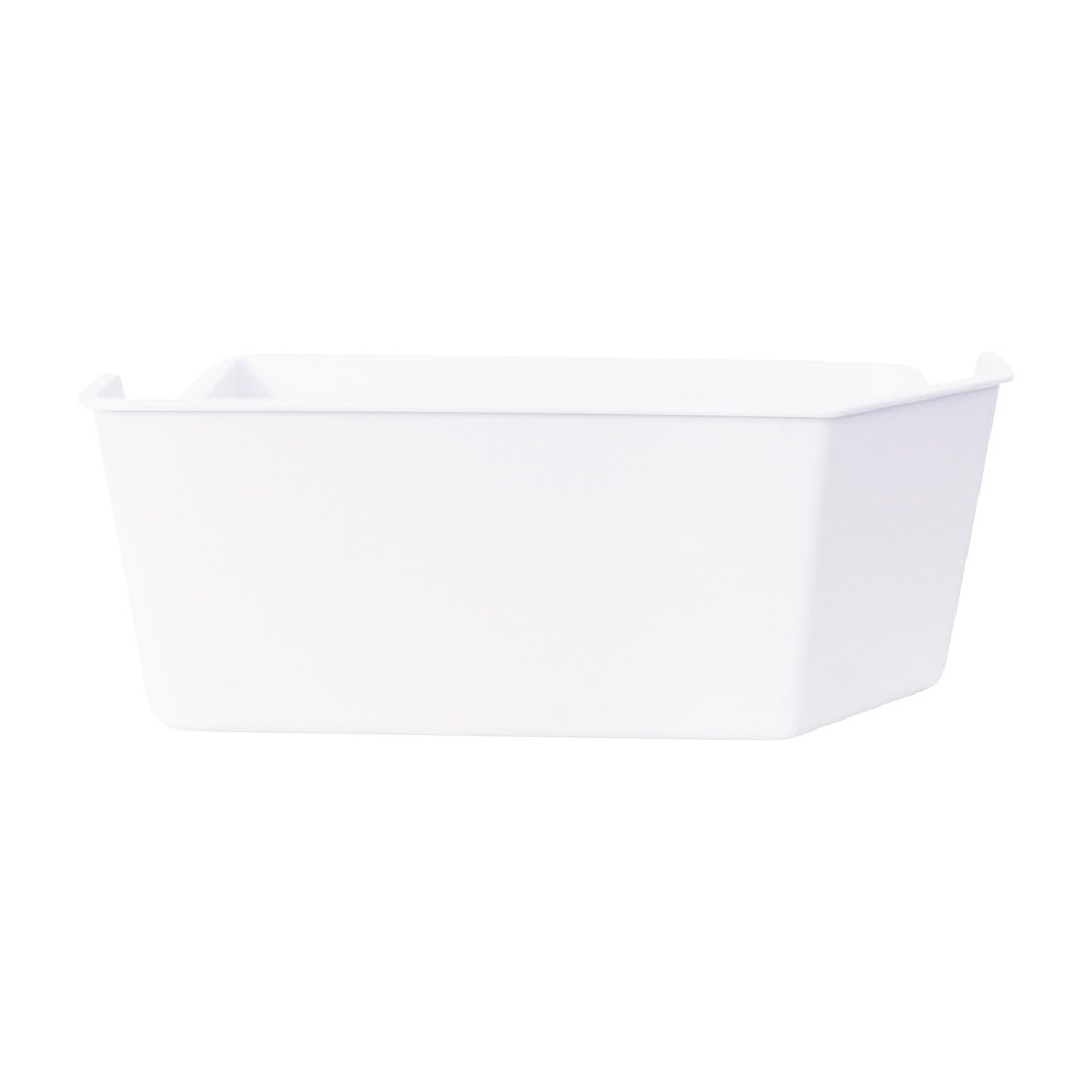 Kitchen Basics 101 240385201 Ice Cube Bucket Container Refrigerator, White