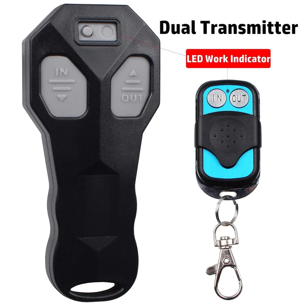 Riyitauto Wireless Winch Remote Control Black-dump trailer wireless remote